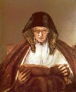Alte Frau, lesend, REMBRANDT Harmenszoon van Rijn